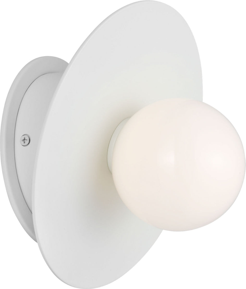 Nodes Large Angled Sconce | Matte White