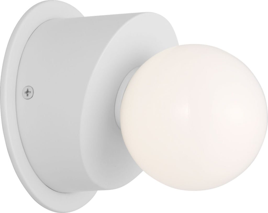 Nodes Large Angled Sconce | Matte White