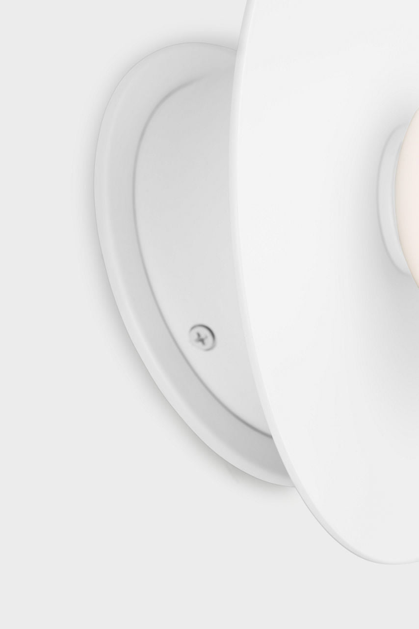 Nodes Large Angled Sconce | Matte White