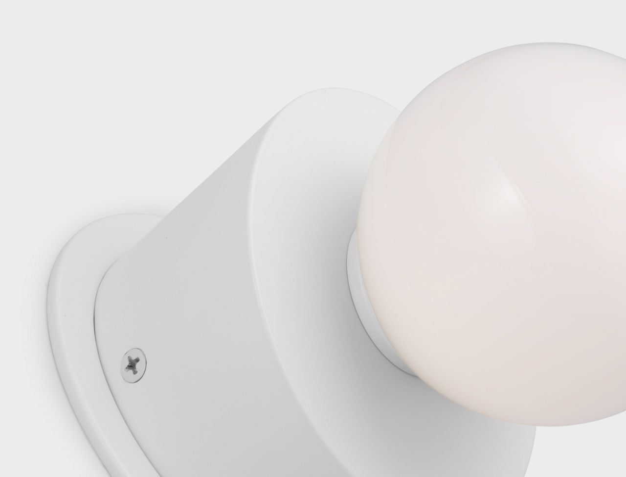 Nodes Large Angled Sconce | Matte White