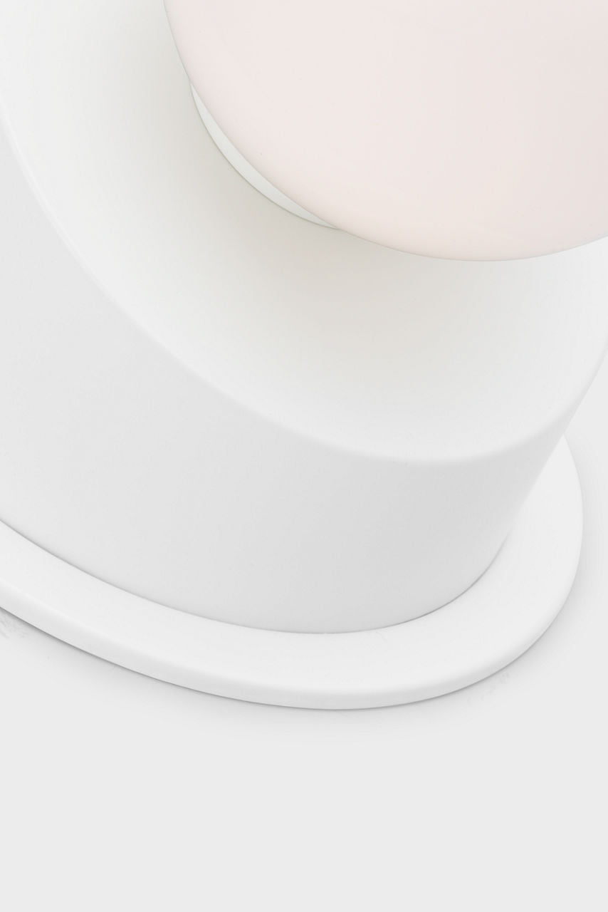 Nodes Large Angled Sconce | Matte White