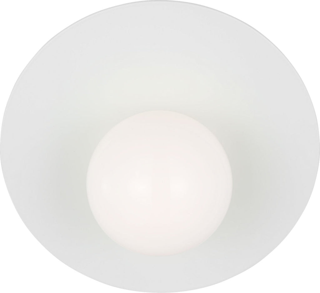 Nodes Large Angled Sconce | Matte White