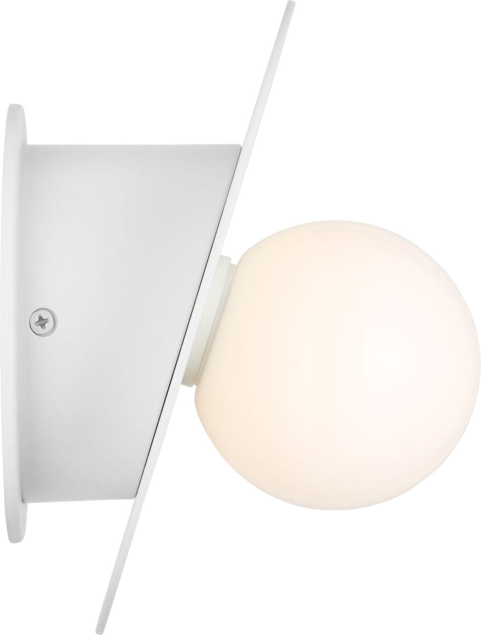 Nodes Large Angled Sconce | Matte White