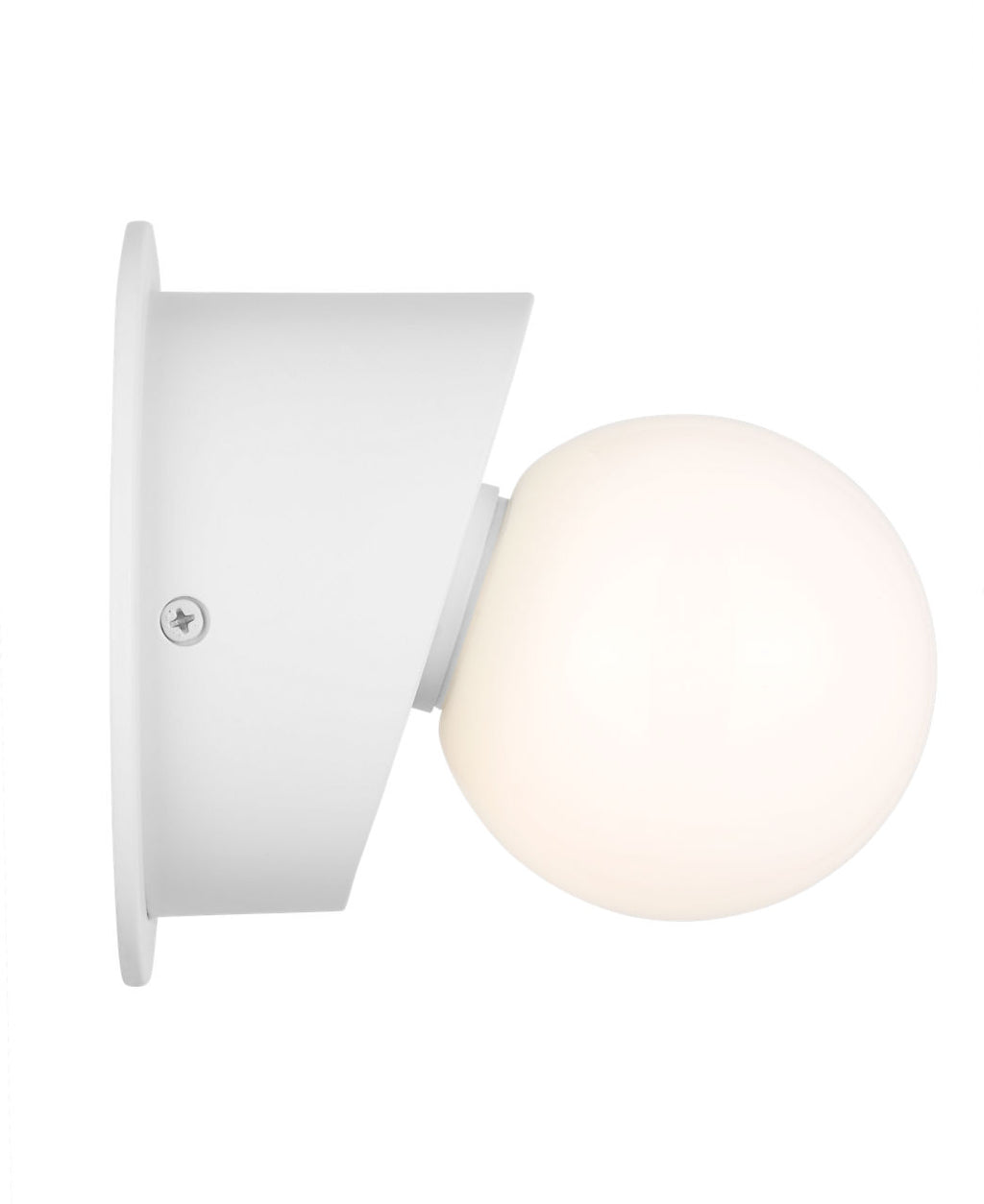 Nodes Large Angled Sconce | Matte White