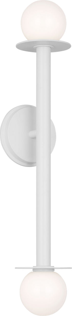 Nodes Double Sconce | Matte White