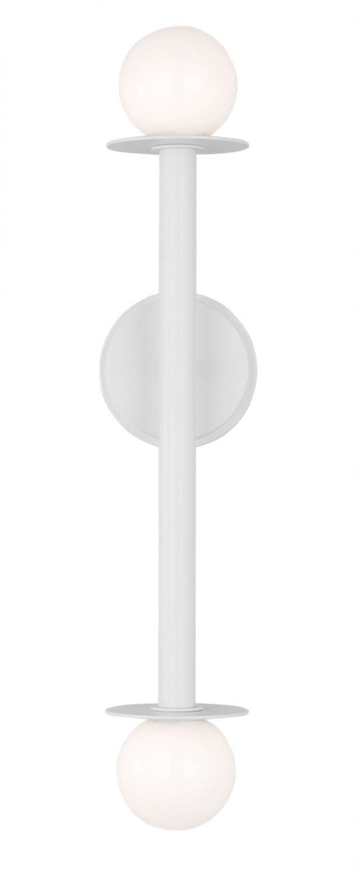 Nodes Double Sconce | Matte White