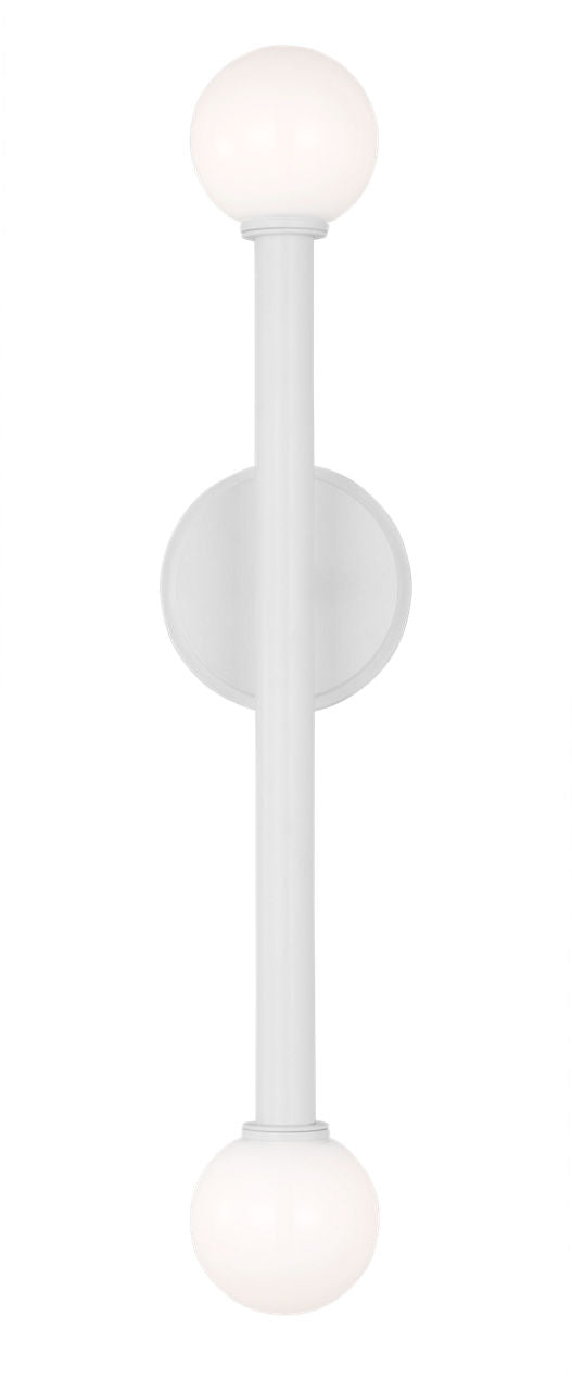 Nodes Double Sconce | Matte White