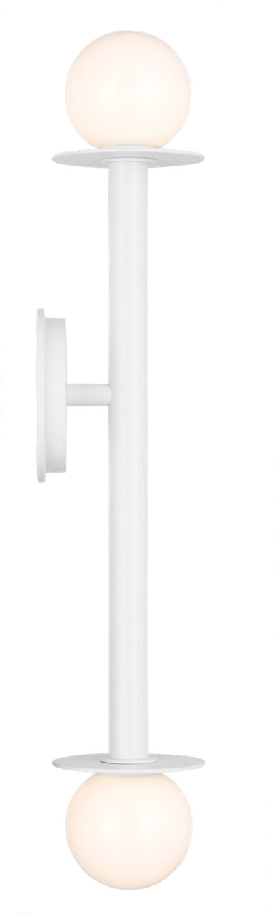 Nodes Double Sconce | Matte White