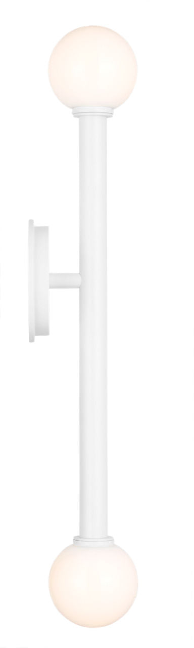 Nodes Double Sconce | Matte White