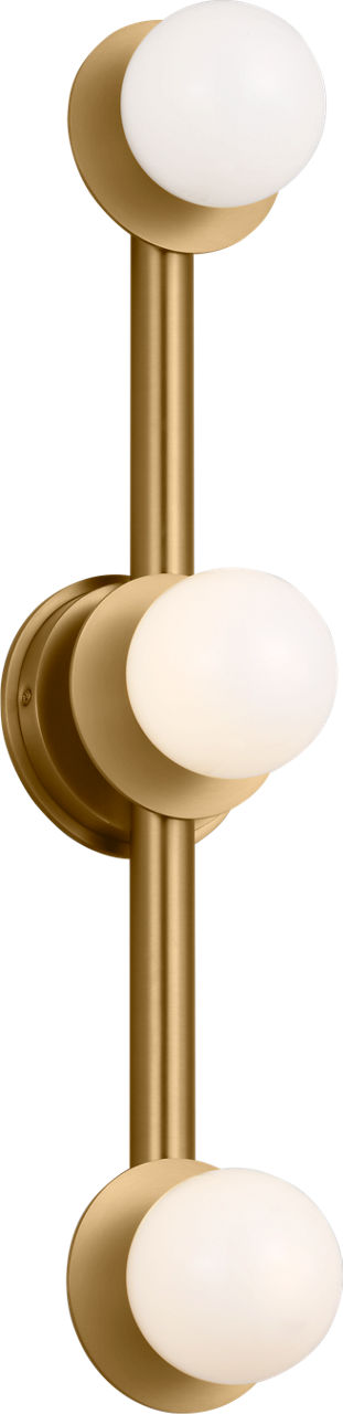 Nodes Large Vanity Burnished Brass