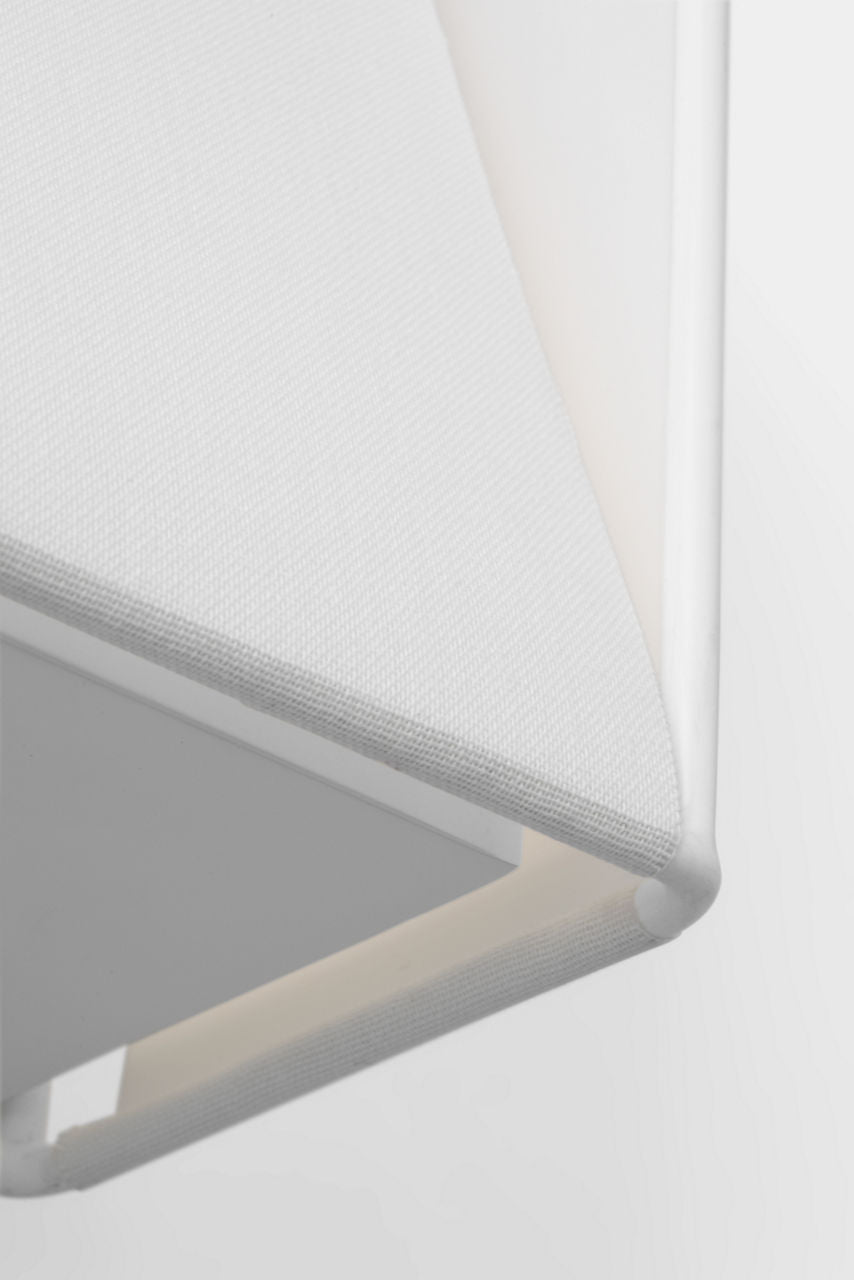 Velero Small Sconce Soft Linen Bulbs Inc