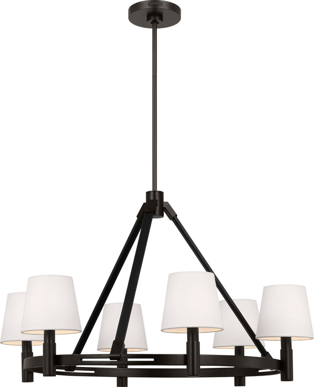 Grayson Large Chandelier Aged Iron