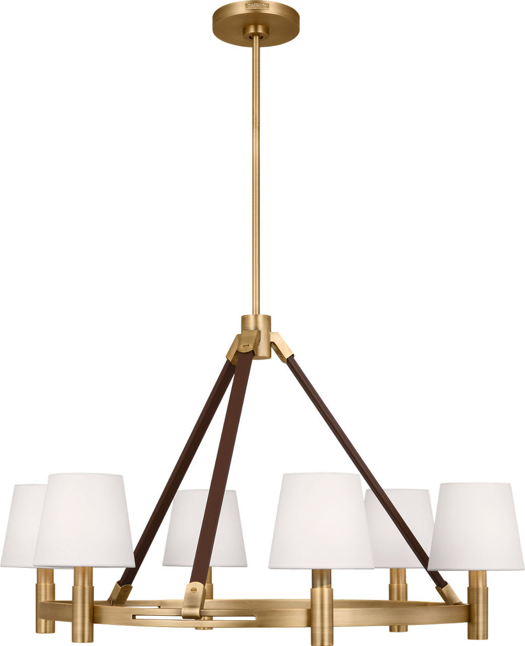 Grayson Large Chandelier Time Worn Brass