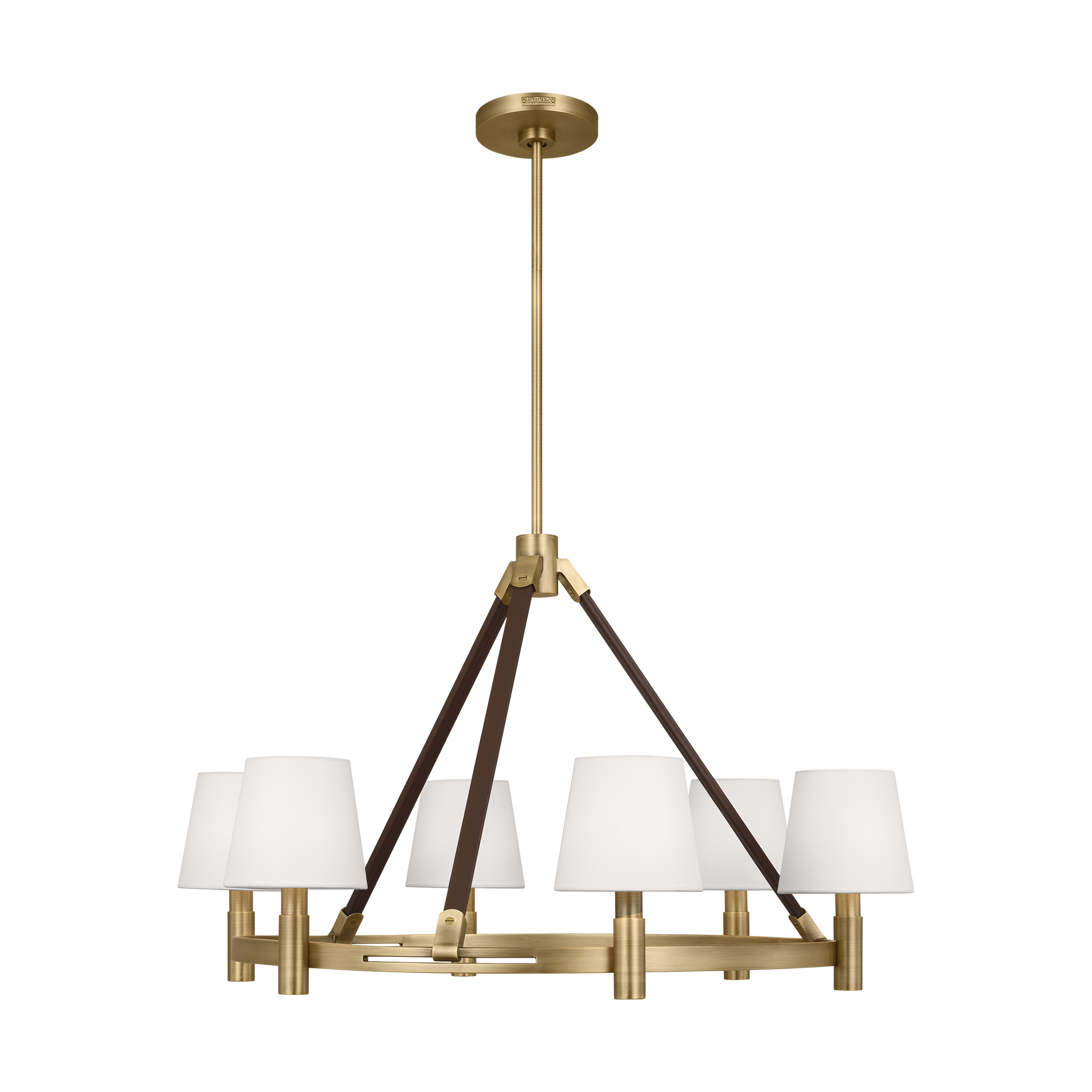 Grayson Large Chandelier Time Worn Brass