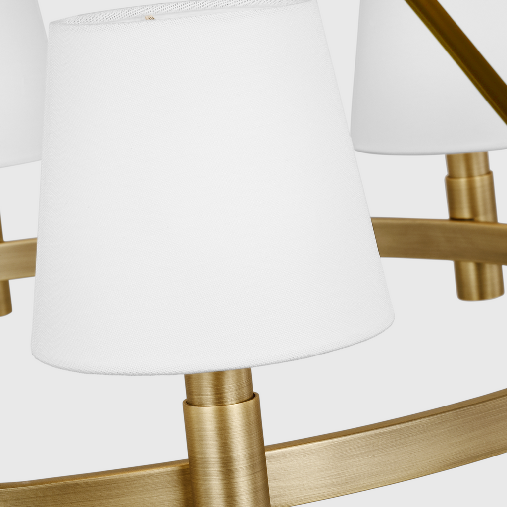 Grayson Large Chandelier Time Worn Brass