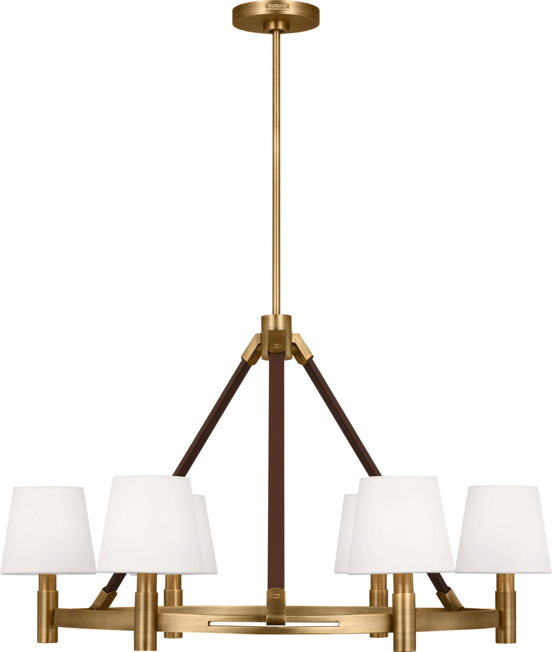 Grayson Large Chandelier Time Worn Brass