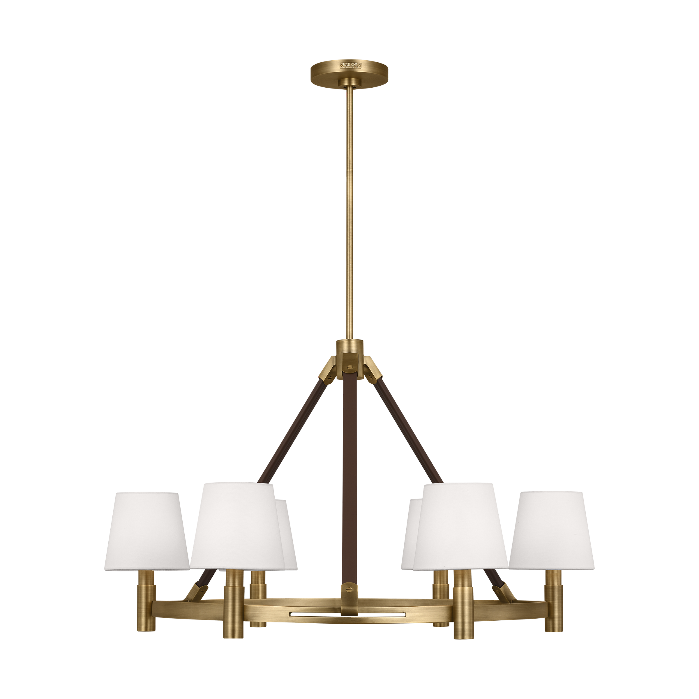 Grayson Large Chandelier Time Worn Brass