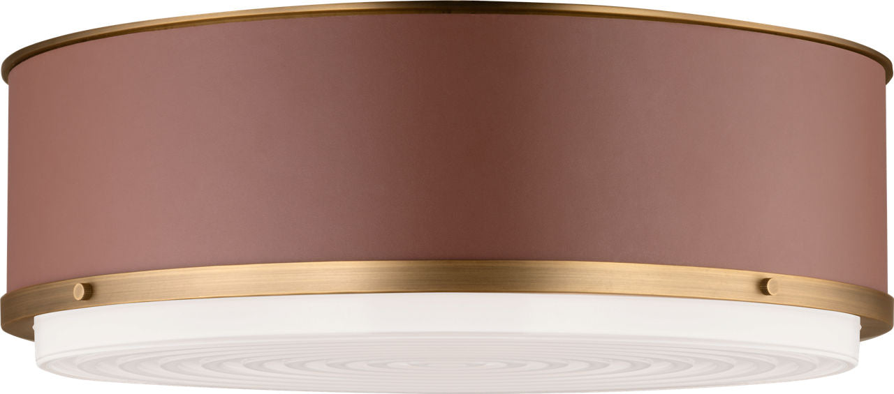 Marlowe Large Flush Mount Time Worn Brass