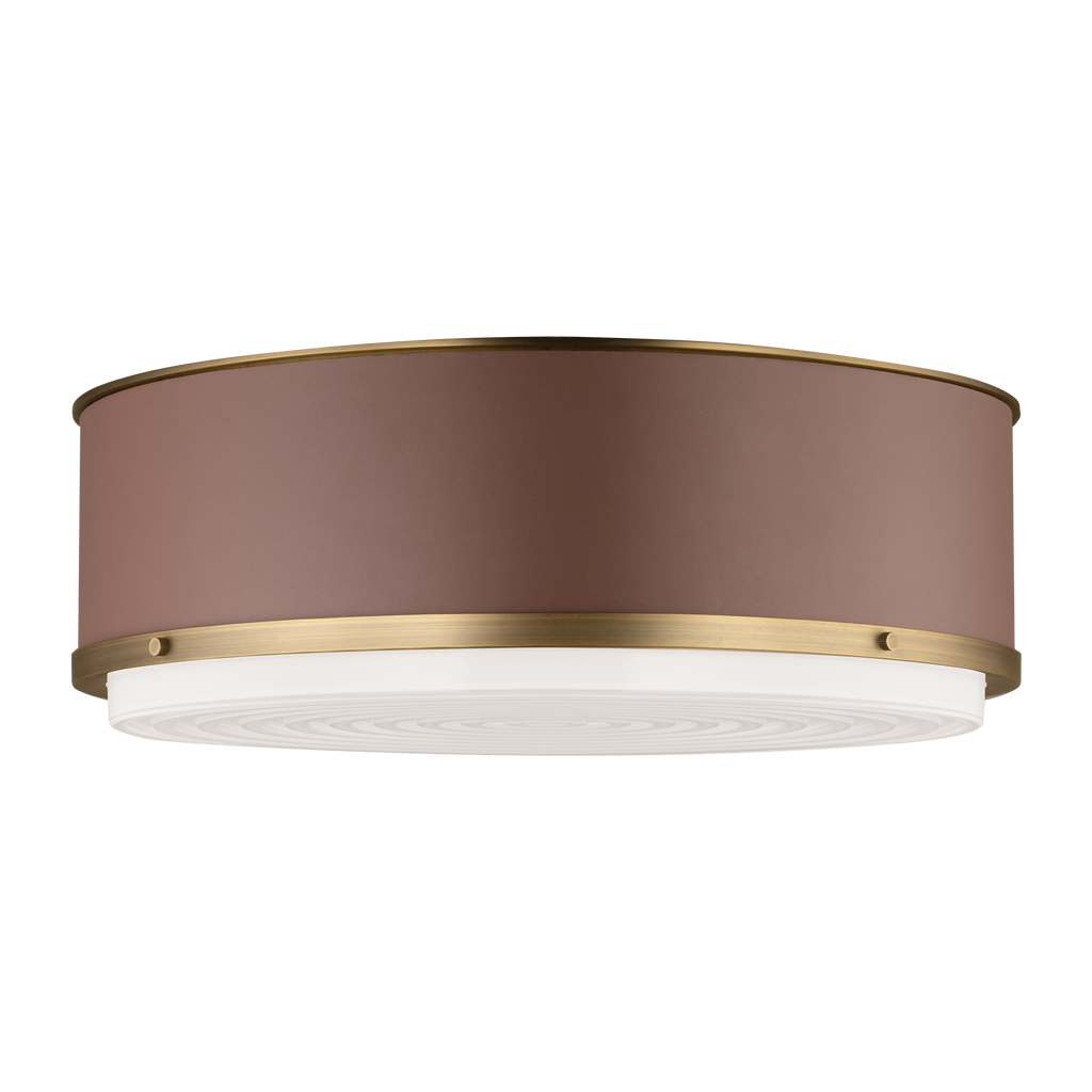 Marlowe Large Flush Mount Time Worn Brass
