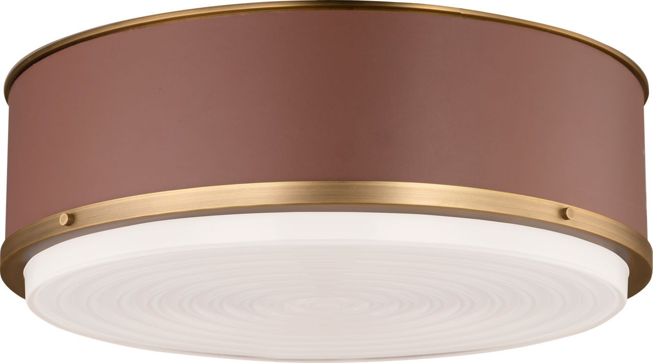 Marlowe Large Flush Mount Time Worn Brass