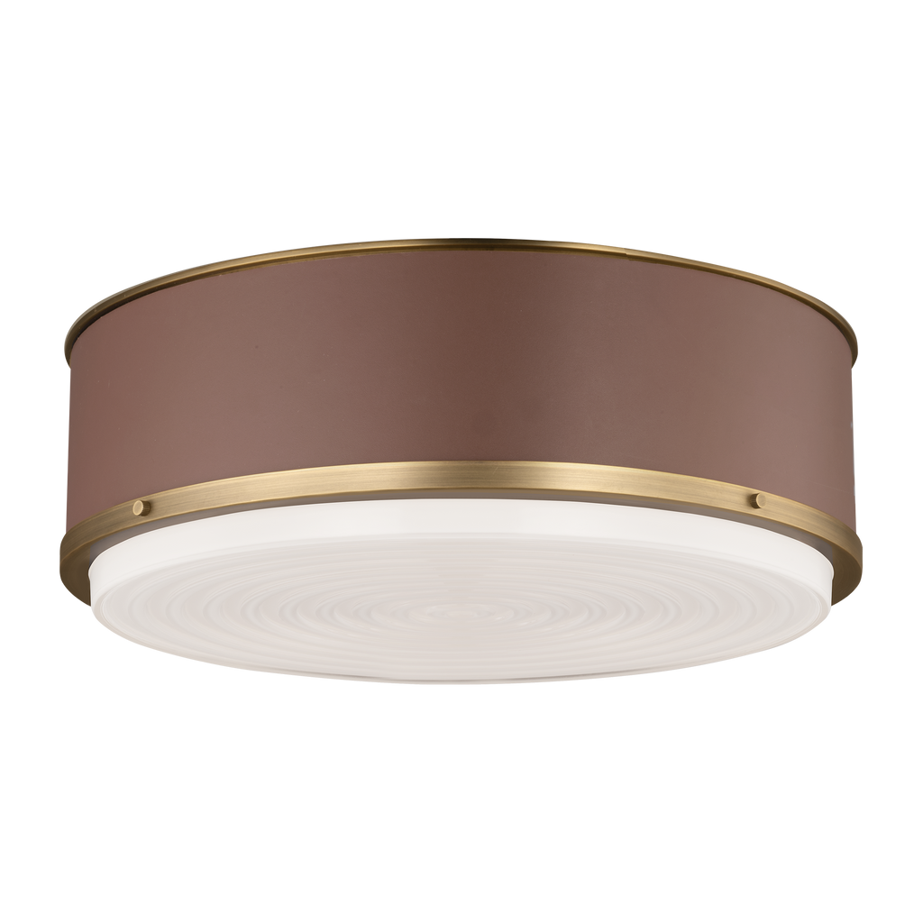 Marlowe Large Flush Mount Time Worn Brass