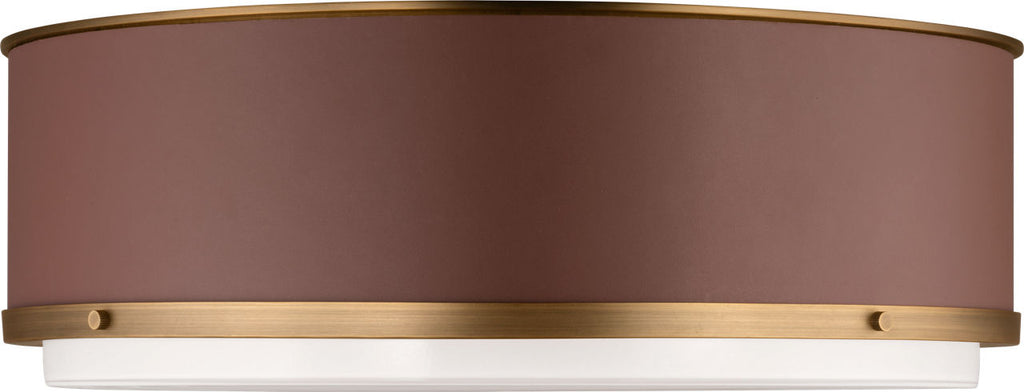 Marlowe Large Flush Mount Time Worn Brass