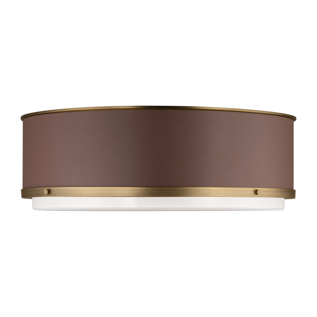 Marlowe Large Flush Mount Time Worn Brass