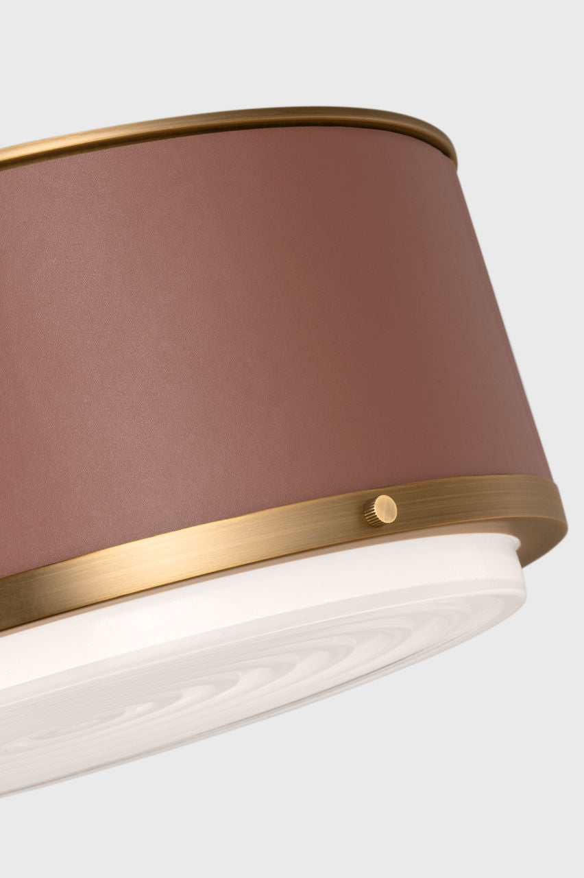Marlowe Medium Flush Mount Time Worn Brass
