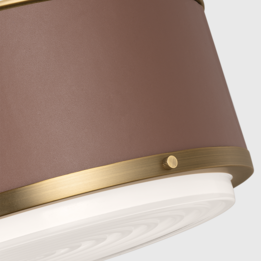 Marlowe Medium Flush Mount Time Worn Brass