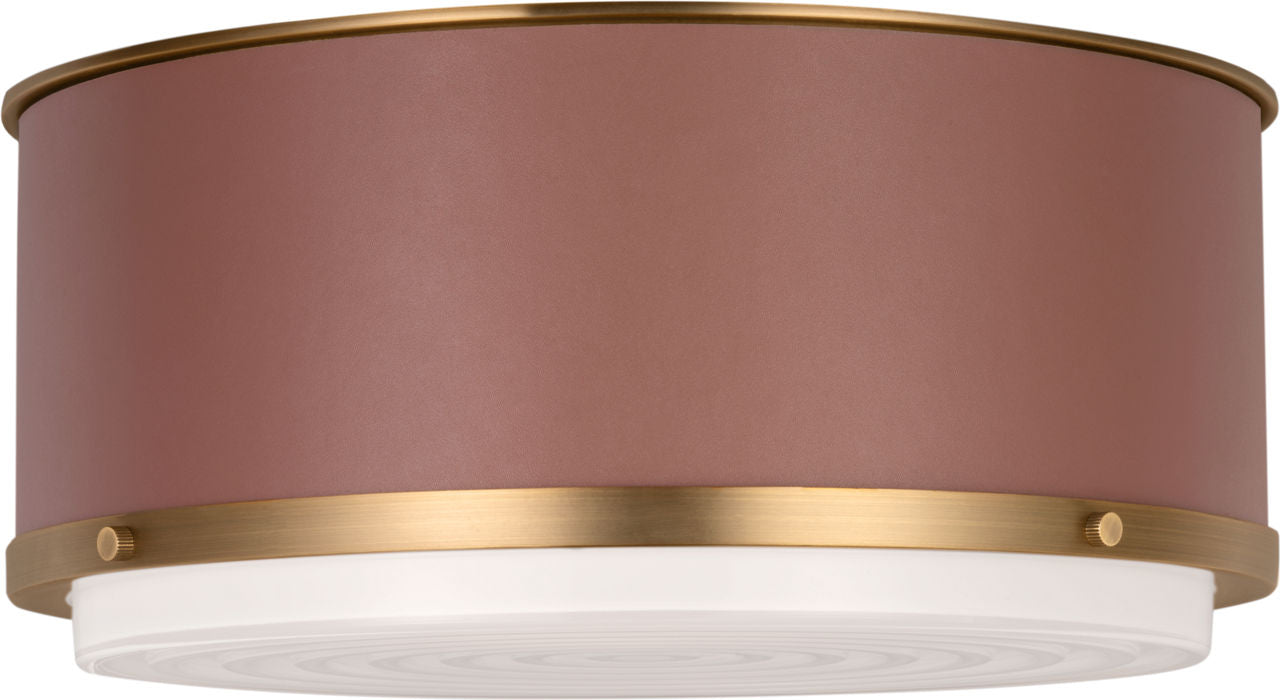 Marlowe Medium Flush Mount Time Worn Brass