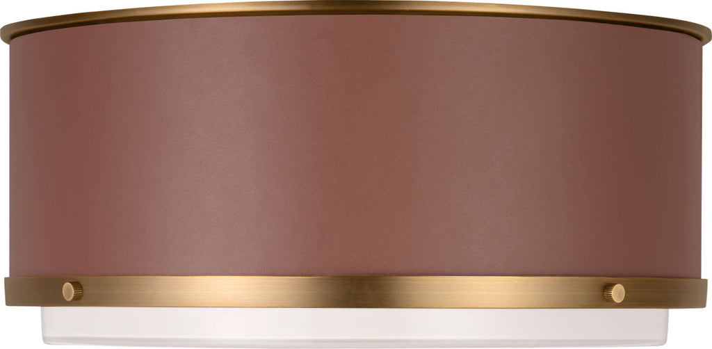 Marlowe Medium Flush Mount Time Worn Brass