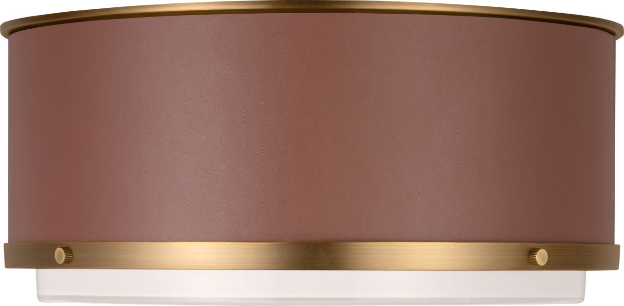 Marlowe Medium Flush Mount Time Worn Brass