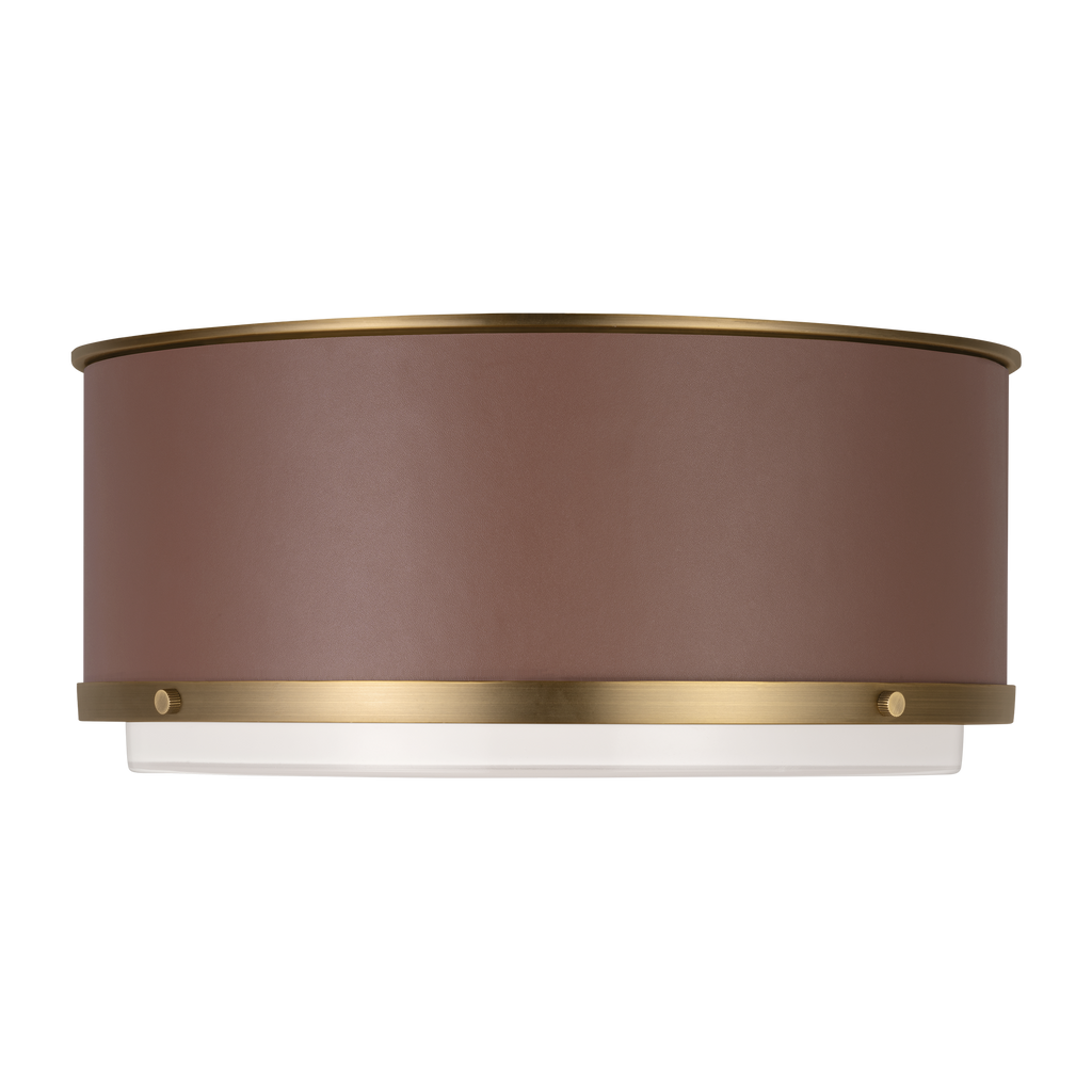 Marlowe Medium Flush Mount Time Worn Brass