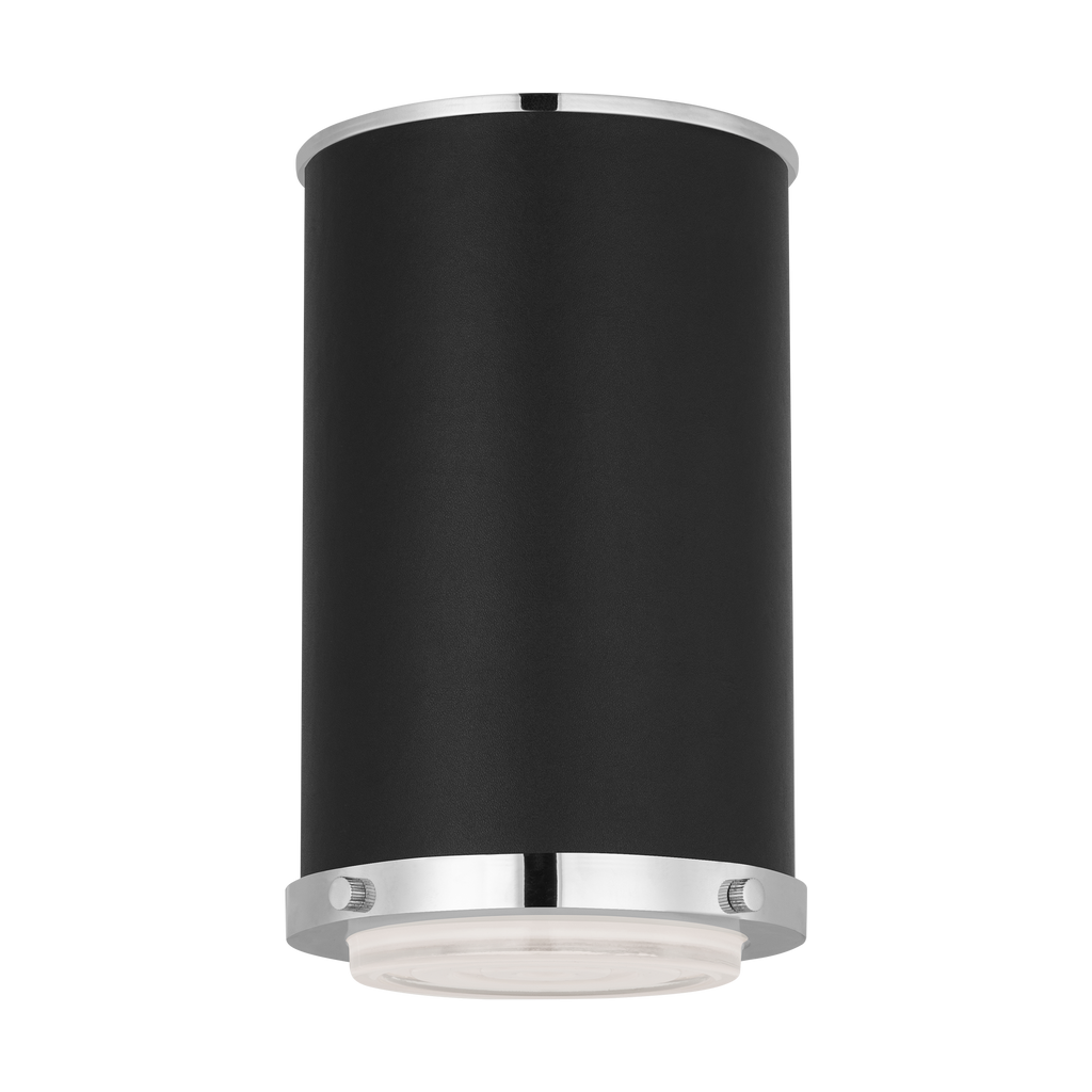 Marlowe Small Flush Mount Polished Nickel Bulbs Inc
