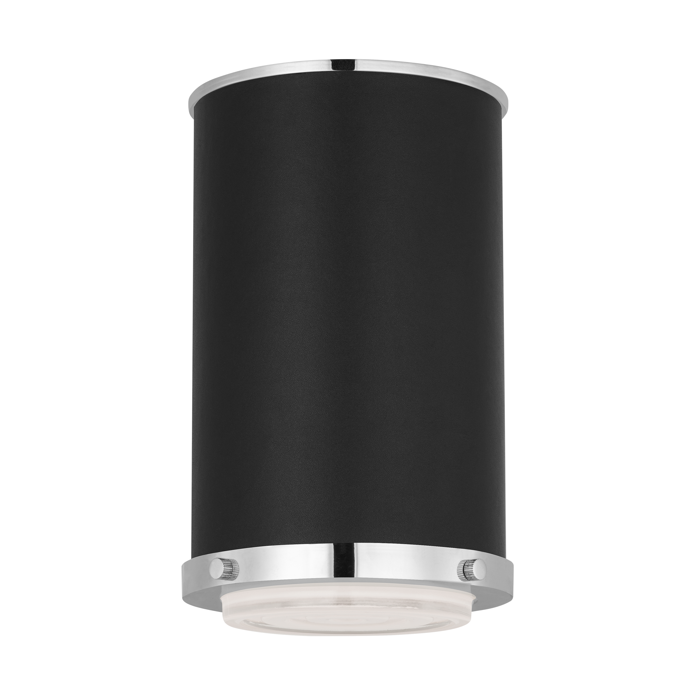 Marlowe Small Flush Mount Polished Nickel Bulbs Inc