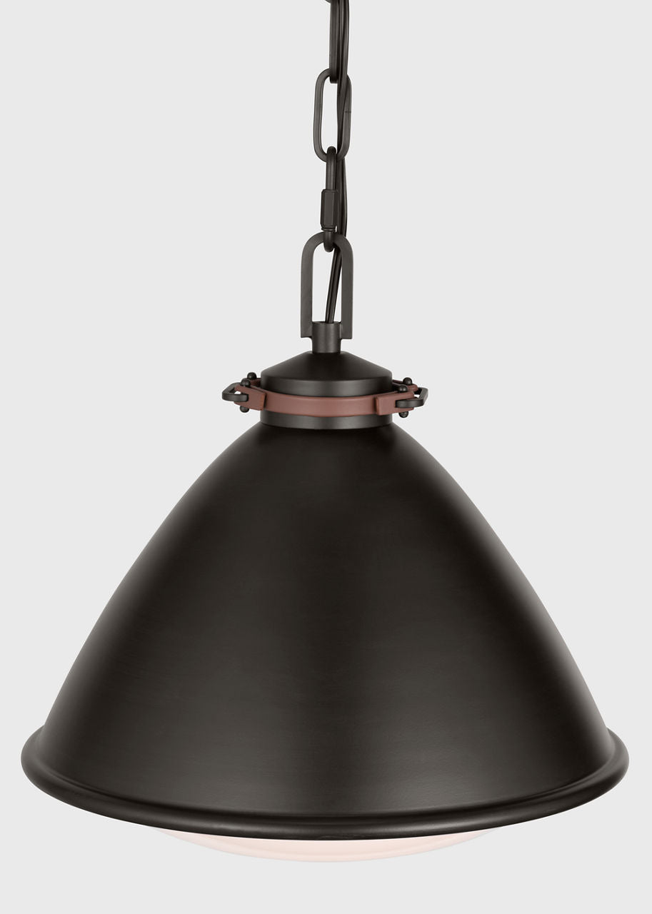 Hayward Medium Pendant Aged Iron