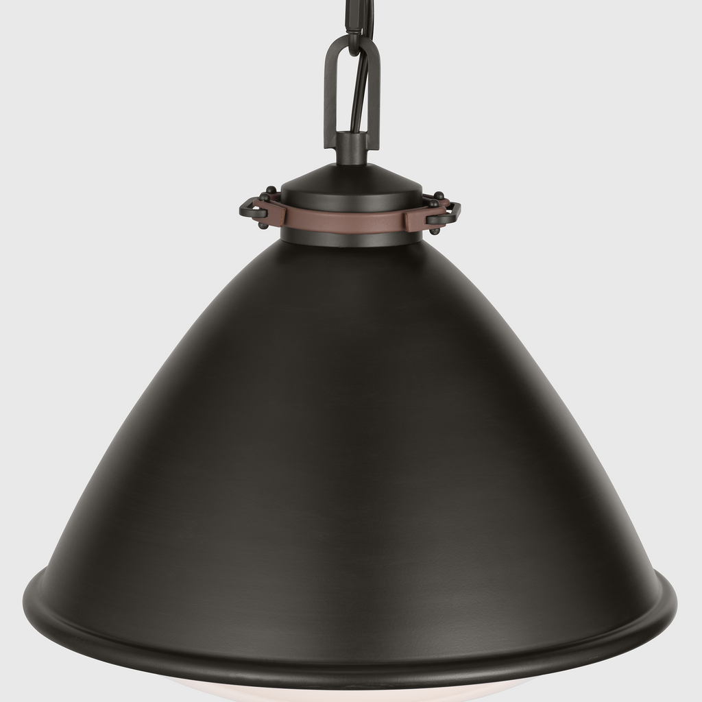 Hayward Medium Pendant Aged Iron
