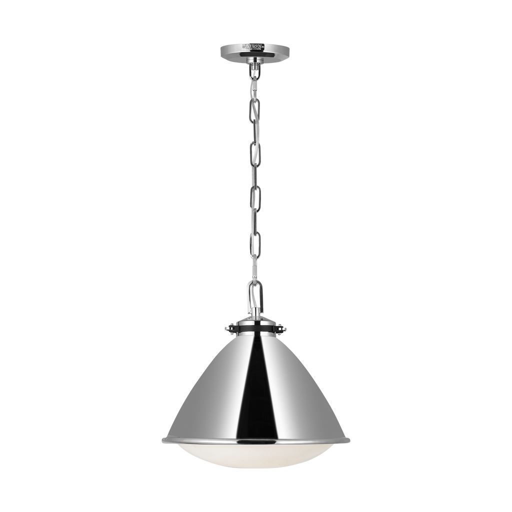 Hayward Medium Pendant Polished Nickel