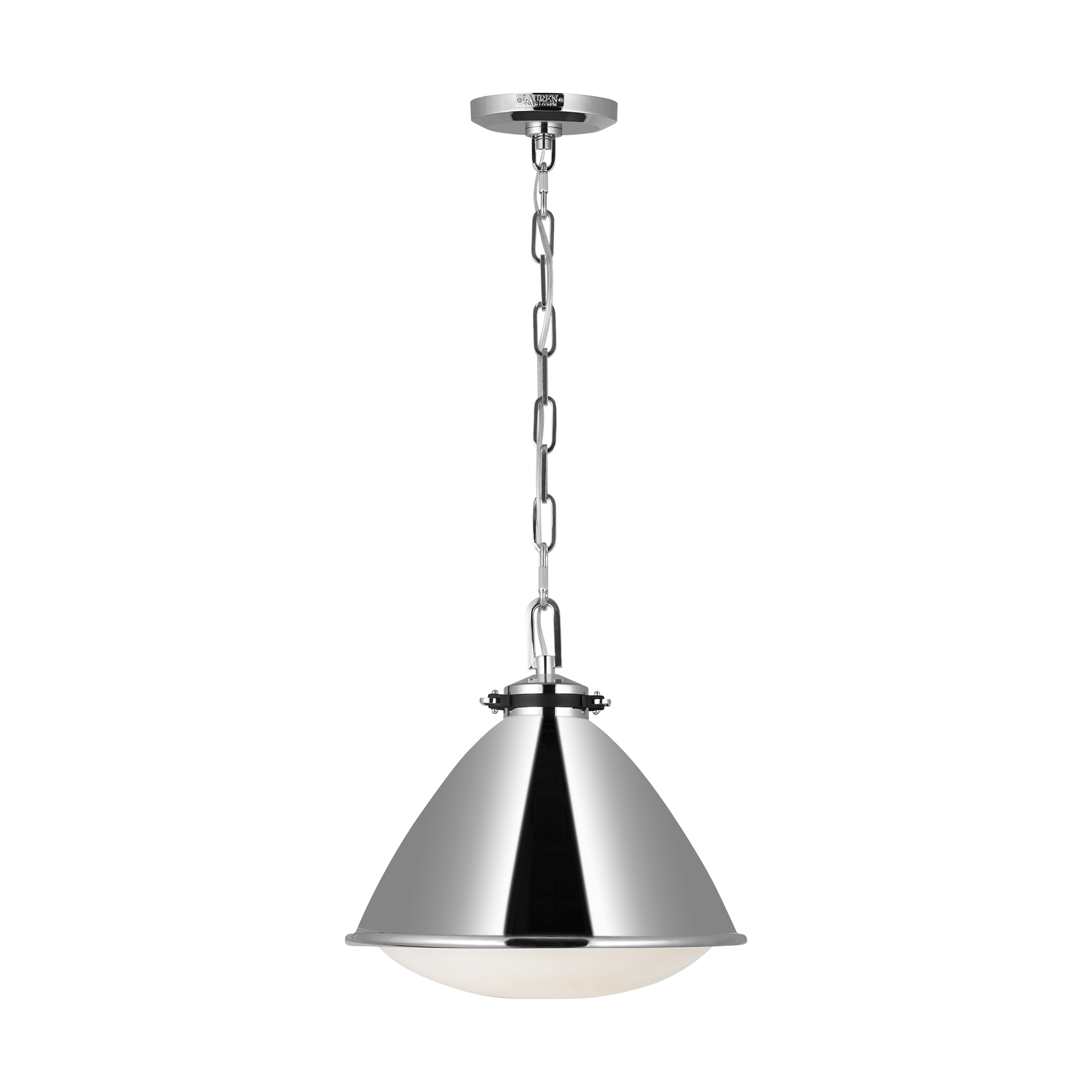 Hayward Medium Pendant Polished Nickel