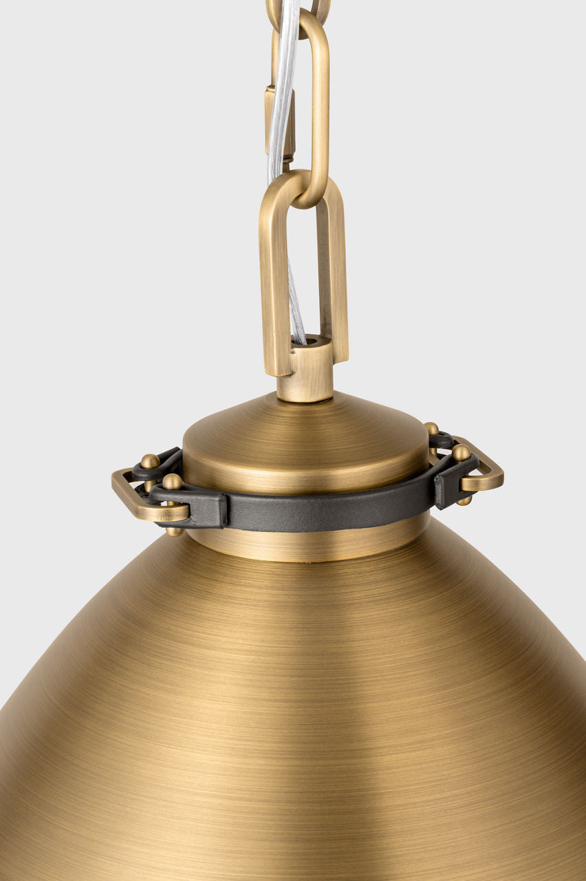 Hayward Medium Pendant Time Worn Brass