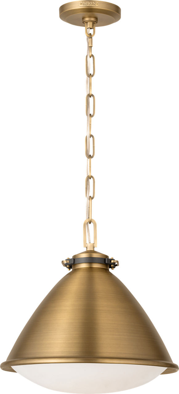 Hayward Medium Pendant Time Worn Brass