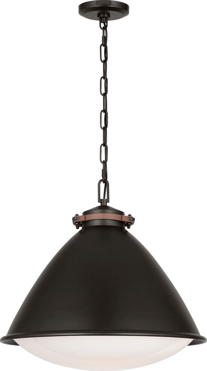 Hayward Large Pendant Aged Iron