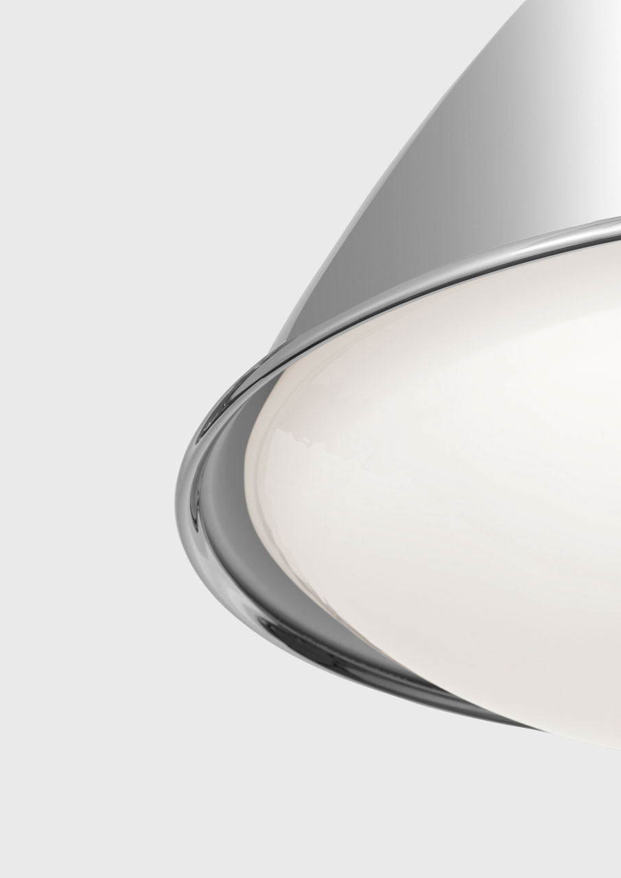 Hayward Large Pendant Polished Nickel