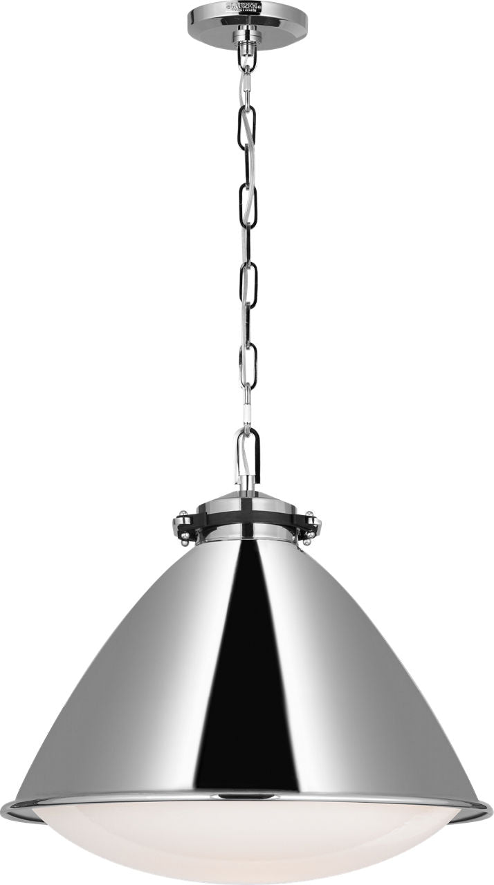 Hayward Large Pendant Polished Nickel