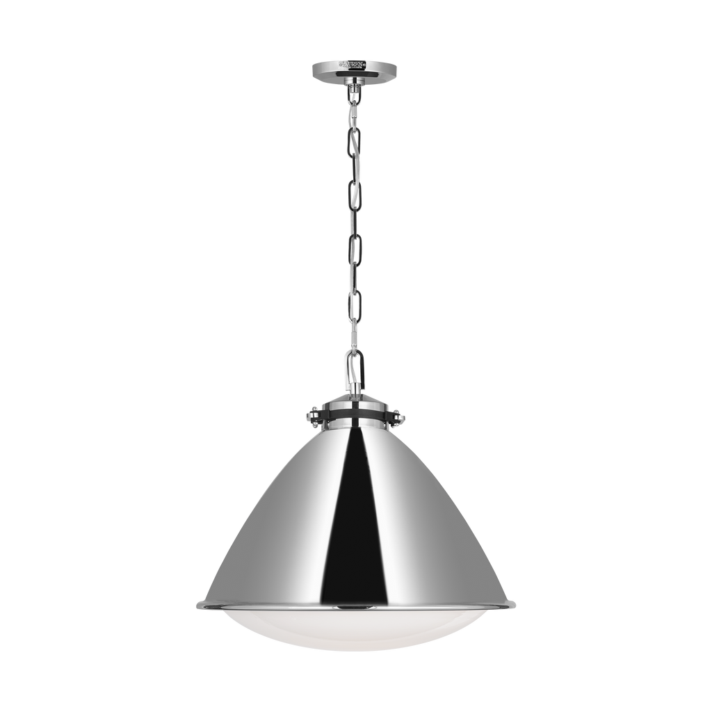 Hayward Large Pendant Polished Nickel