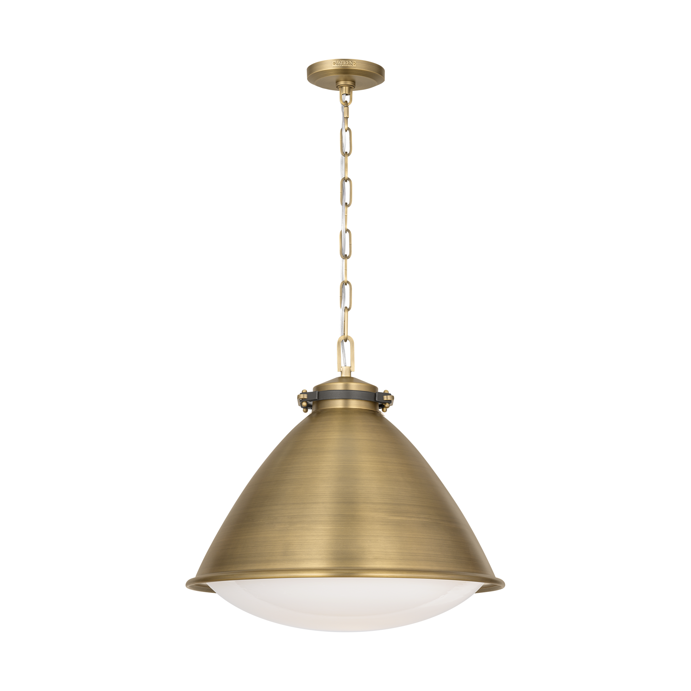 Hayward Large Pendant Time Worn Brass