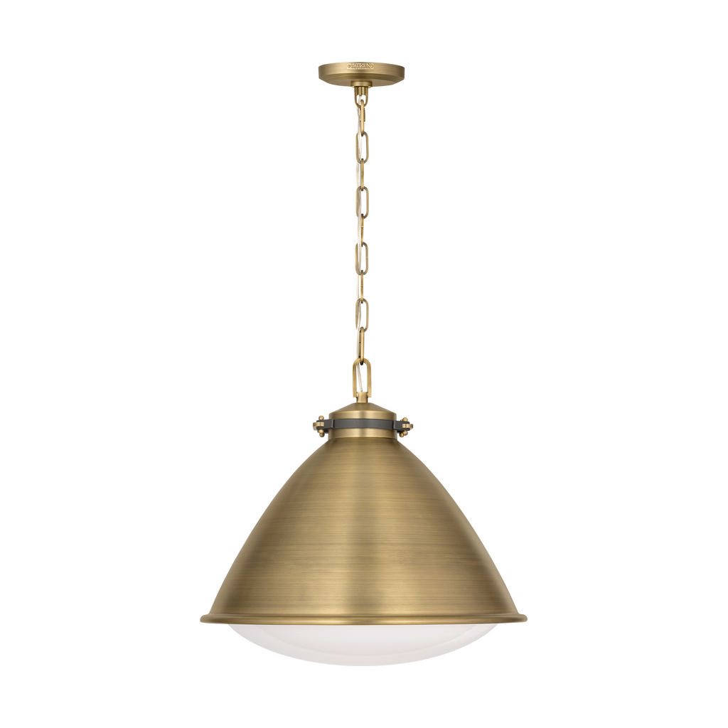 Hayward Large Pendant Time Worn Brass