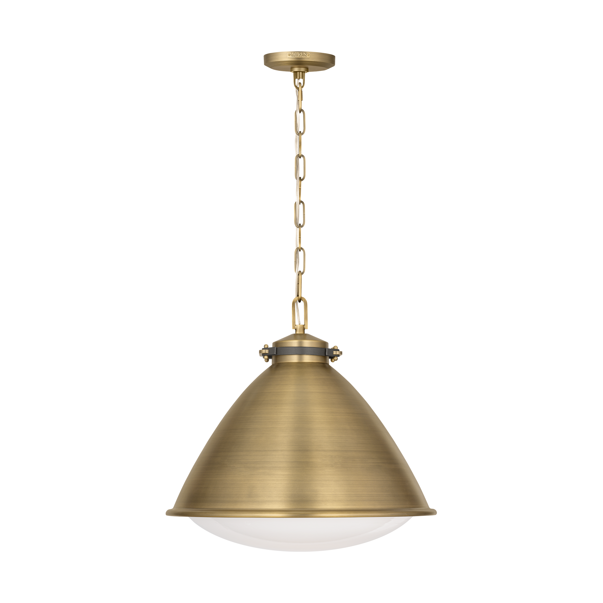 Hayward Large Pendant Time Worn Brass