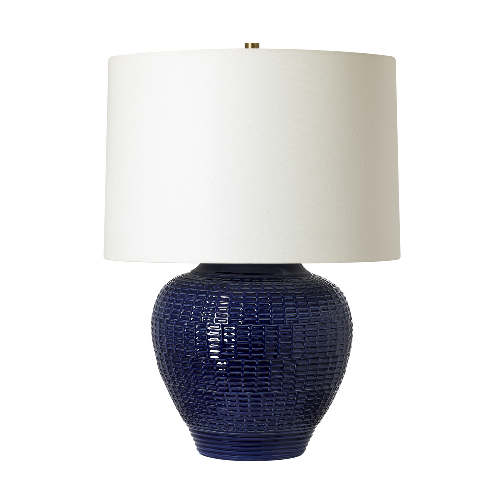 Marcel Medium Table Lamp Crystal Cobalt