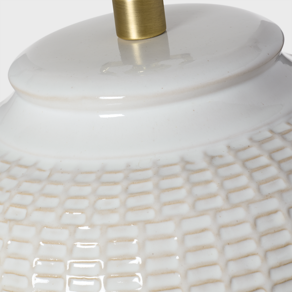 Marcel Medium Table Lamp New White